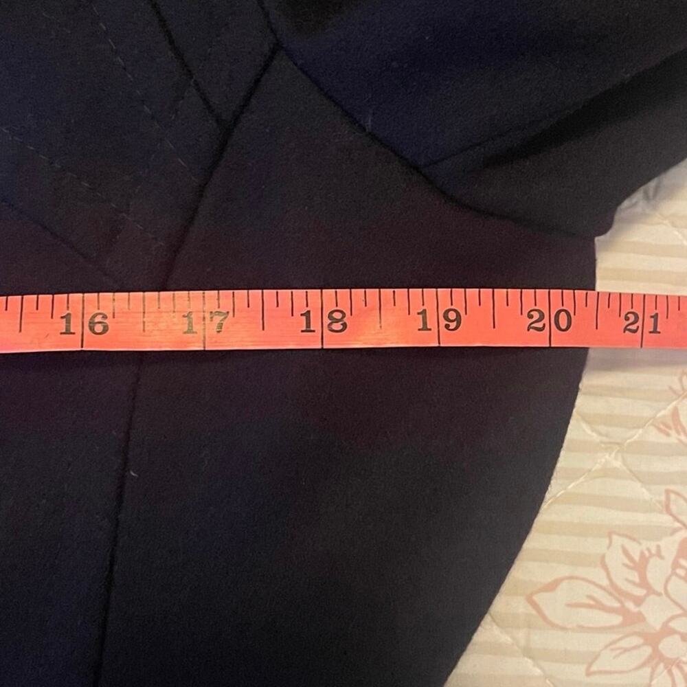 VTG Y2K Miss Sixty Double Breasted Purple Wool Blend Hooded Peacoat Large - Picture 6 of 10